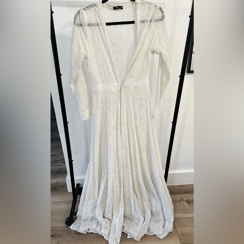 Splash White Dress